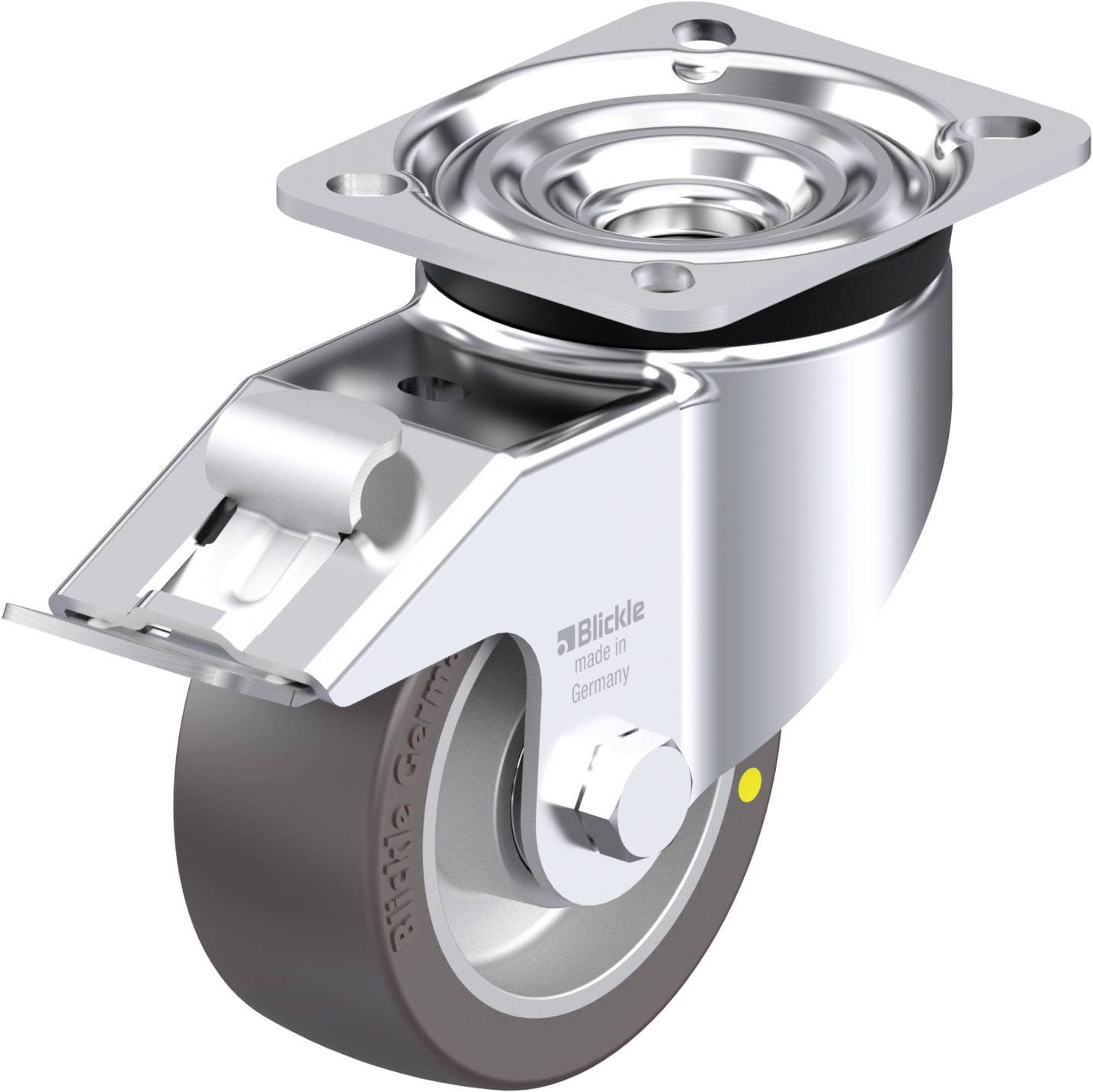 Blickle 887256 LK-ALST 100K-1-FI-AS Otočné pojezdové kolečko z ocelového plechu Ø kola: 100 mm nosnost (max.): 320 kg 1 ks