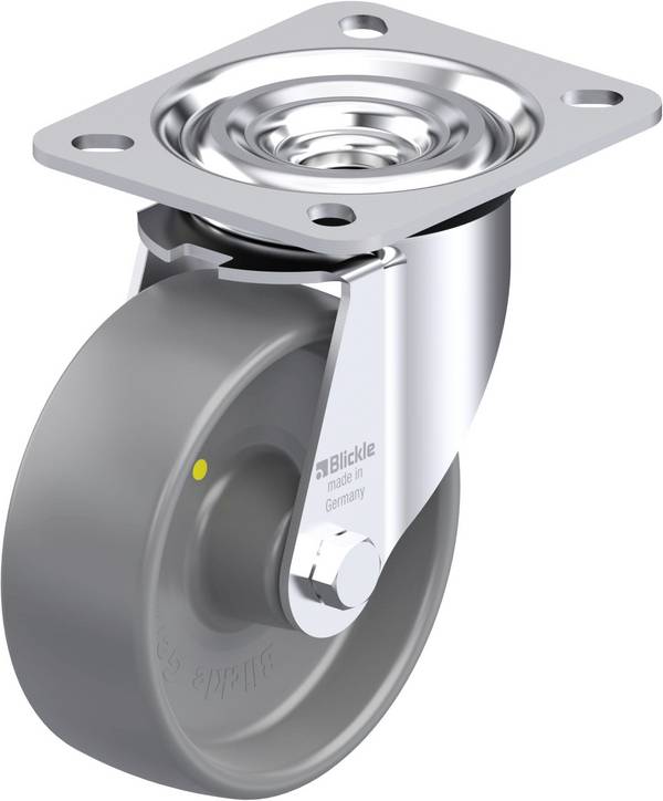 Blickle 445874 L-PO 100G-ELS Otočné pojezdové kolečko z ocelového plechu Ø kola: 100 mm nosnost (max.): 250 kg 1 ks