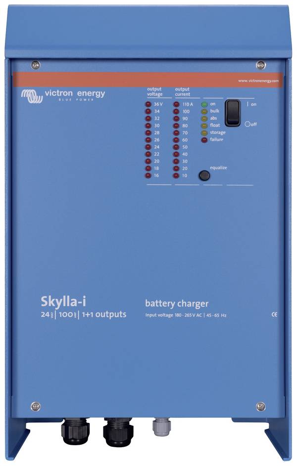 Victron Energy nabíječka olověných akumulátorů Skylla-i 24/100 (1+1) 24 V Nabíjecí proud (max.) 100 A