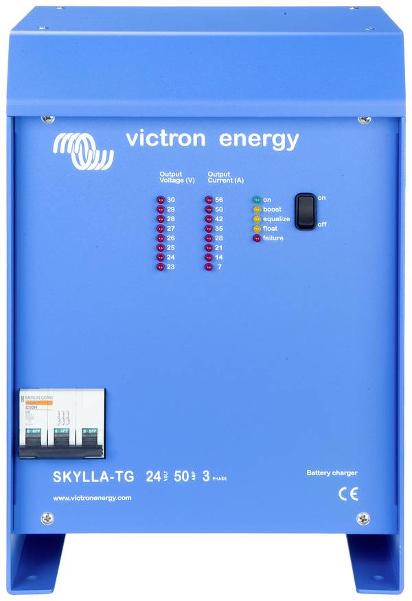 Victron Energy nabíječka olověných akumulátorů Skylla-TG 24/50 (1+1) 3-Phasen 24 V Nabíjecí proud (max.) 50 A