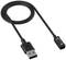 Nabíjecí kabel s USB portem a magnetickým adaptérem pro chytré hodinky. Ideální pro rychlé a bezpečné nabíjení.