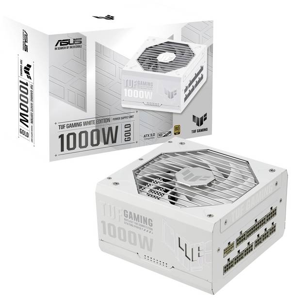 Asus TUF Gaming 1000W Gold White PC síťový zdroj  1000 W ATX 80 PLUS® Gold