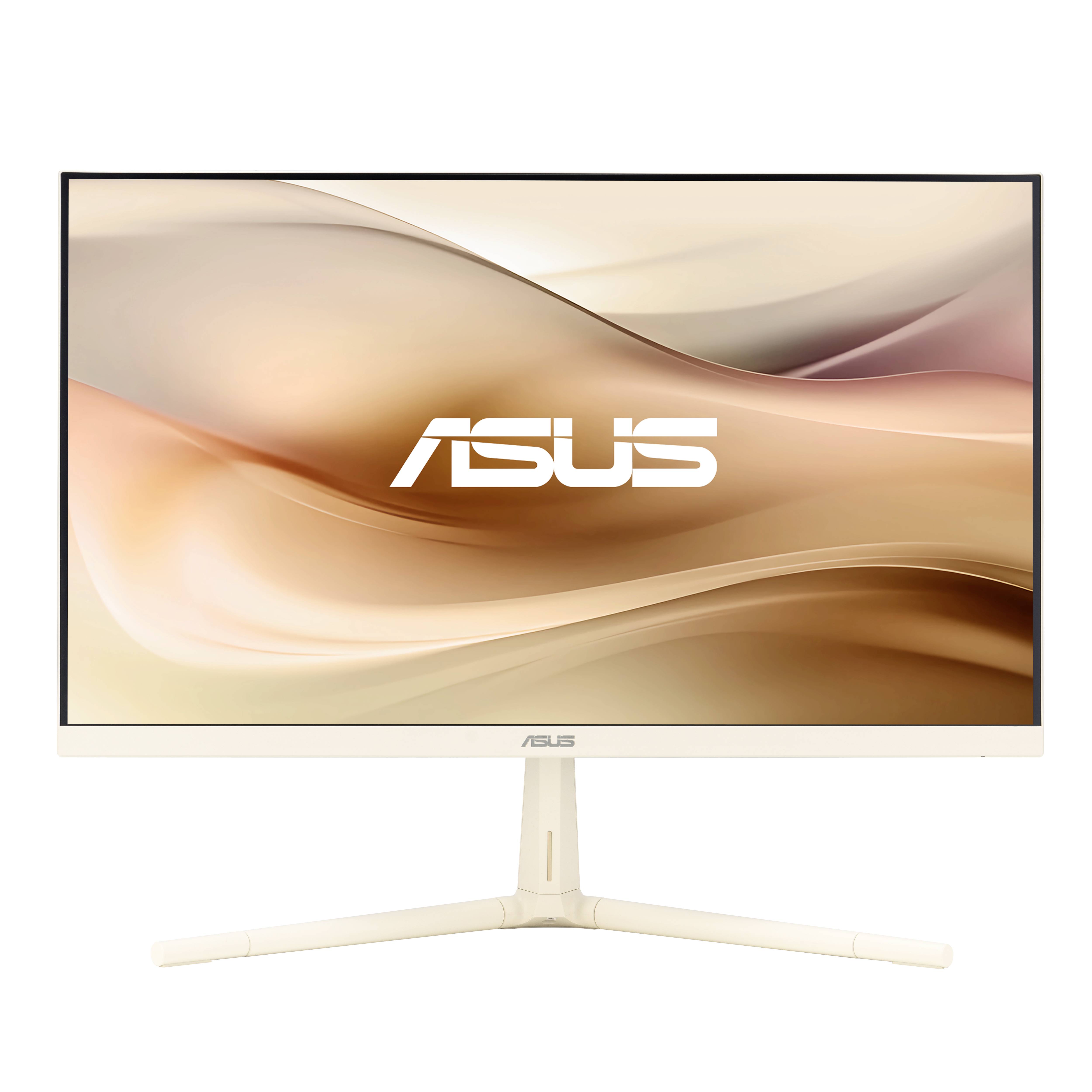 Počítačový monitor ASUS, model VZ239Q, s elegantním designem a úzkým rámečkem, umístěný na bílém stojanu.