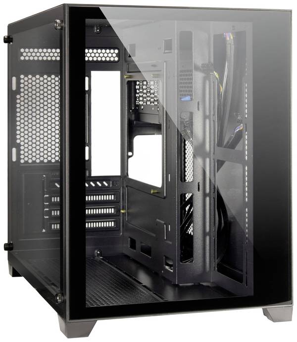 Inter-Tech C-501 Aspect midi tower herní pouzdro  černá