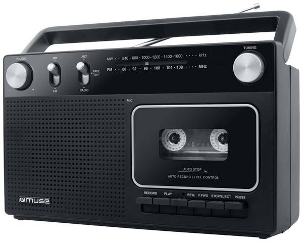 Muse M-152 RC M-152 RC přenosné rádio, FM, AM, FM, FM, SV, černá