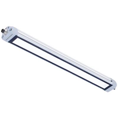 Dlouhá, úzká LED lampa v subtilním pouzdře s připojením nahoře.