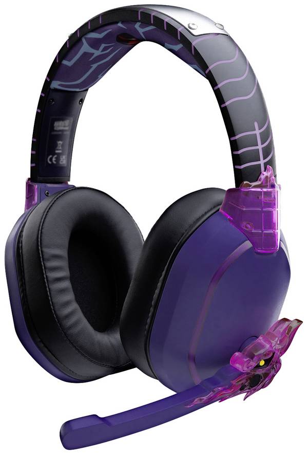 Lexip X TSUME Naruto Shippuden Headset 1  Headset uzavřená (Over Ear) kabelová, Bluetooth® stereo černá/lila  headset, regulace hlasitosti, Vypnutí zvuku mikrofonu Gaming