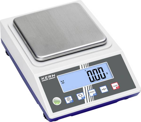 Kern PCJ 600-2M přesná váha  Max. váživost 600 g Rozlišení 0.01 g přes napájecí zdroj do zásuvky, na baterii šedobílá, tmavě modrá