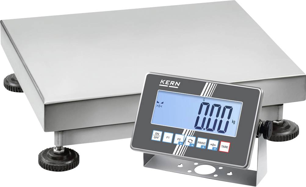 Digitální váha s velkým displejem, ukazuje hmotnost 0,00 kg.