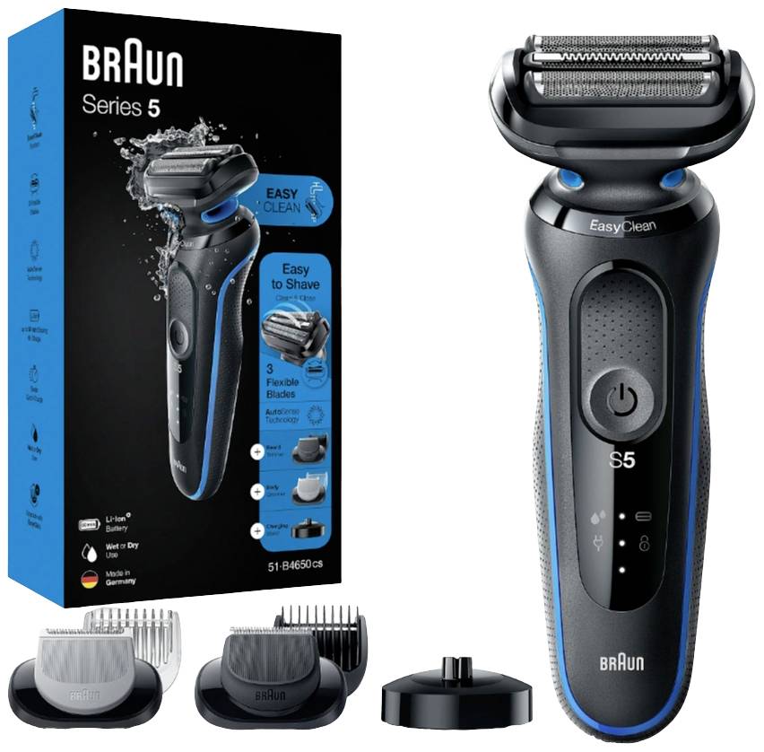 Braun Series 5, 51-B4650cs 51-B4650cs foliový zastřihovač modrá, černá