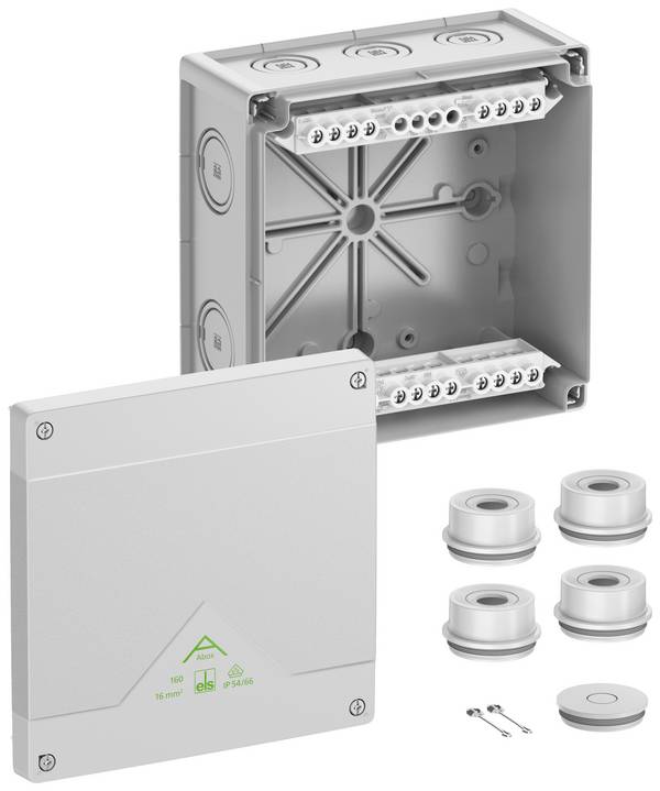 Spelsberg 81642001 rozbočovací krabice  (d x š x v) 182 x 182 x 90 mm šedá IP55, IP66 1 ks