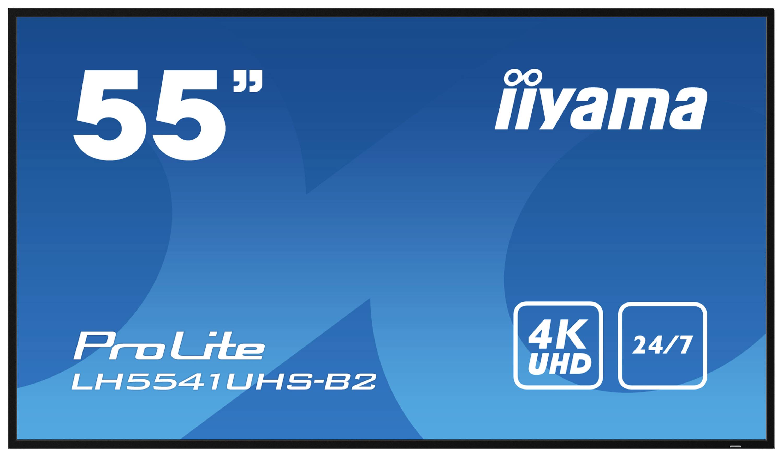 '55palcový monitor iiyama ProLite LH5541UHS-B2. 4K UHD, nepřetržitý provoz.'