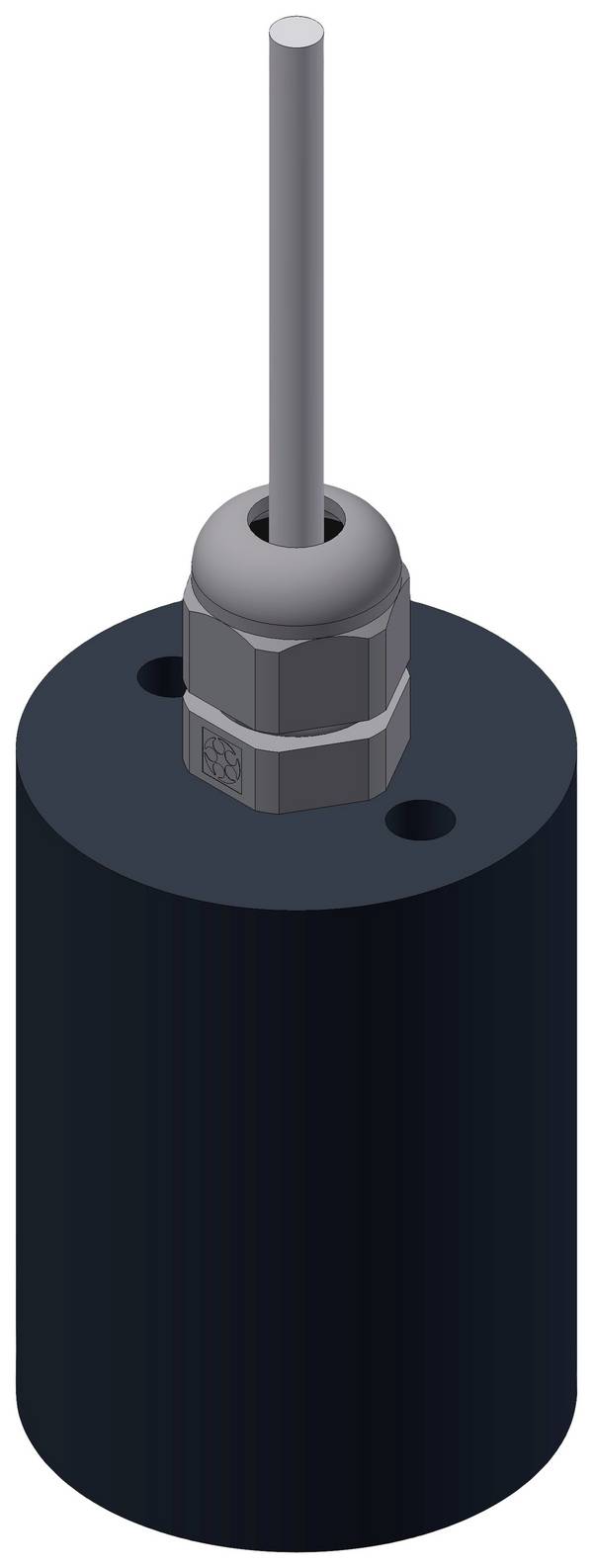 REED Electronics RCS-Ø40/61-R1/8"-PO/S-L44-P25-3mPVC 105149 hladinový spínač, 1 spínací kontakt, 1 rozpínací kontakt, IP68