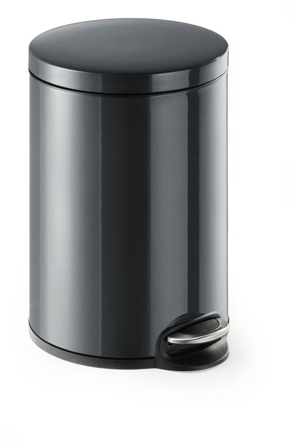 Durable DURABLE - Mülleimer - rund - Klappdeckel - 20 L 341258  Odpadkové vědro 20 l (Ø x v) 29.2 cm x 45.5 cm kov, plast antracitově šedá 1 ks