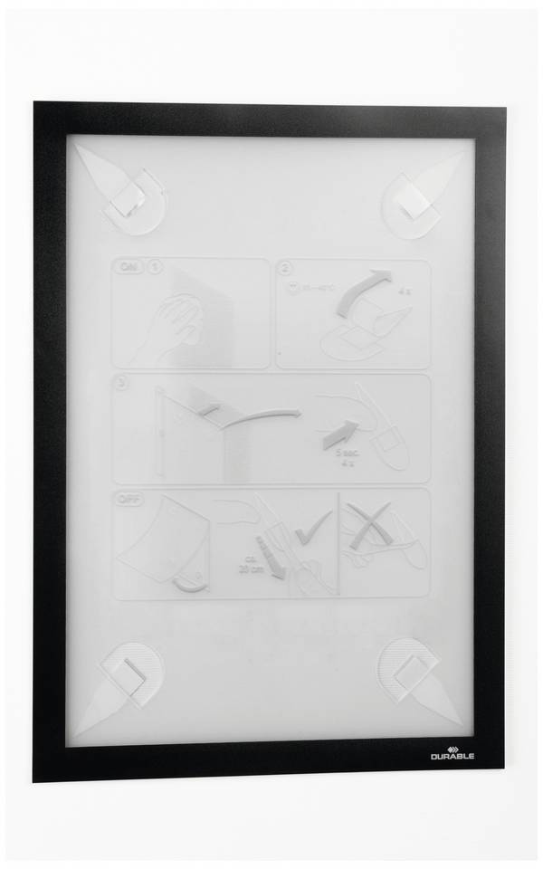 Durable 484301 držák dokumentů  černá (š x v) 236 mm x 323 mm DIN A4 na výšku , DIN A4 na šířku