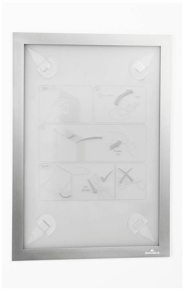 Durable 484323 držák dokumentů  stříbrná (š x v) 236 mm x 323 mm DIN A4 na výšku , DIN A4 na šířku