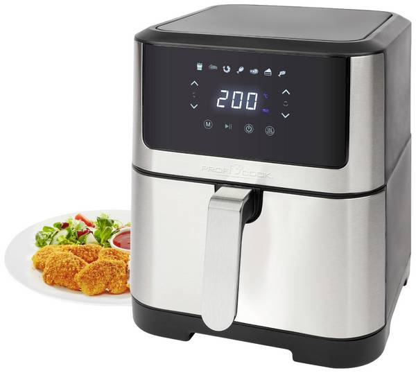 Profi Cook PC-FR 1269 H horkovzdušná fritéza 8 l 1 800 W nerezová ocel, černá