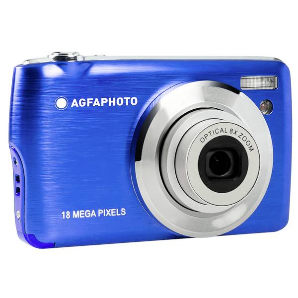 AgfaPhoto Realishot DC8200 digitální fotoaparát 18 Megapixel Zoom (optický): 8 x modrá akumulátor, brašna Full HD videozáznam, integrovaný akumulátor