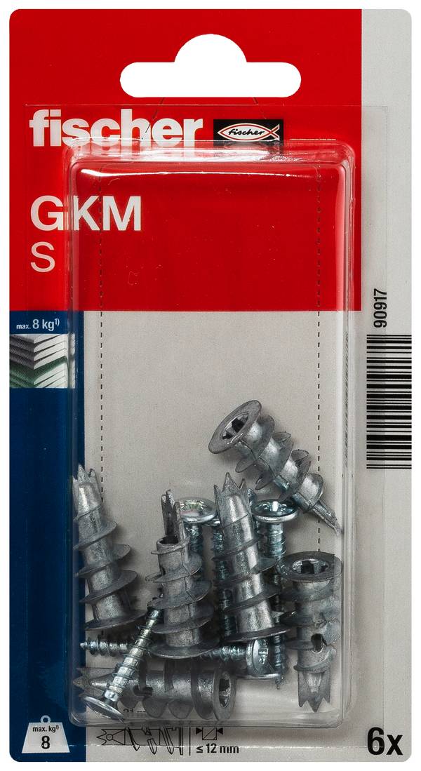 Fischer 090917 GKM S K NV hmoždinka do sádrokartonu 31 mm  1 sada