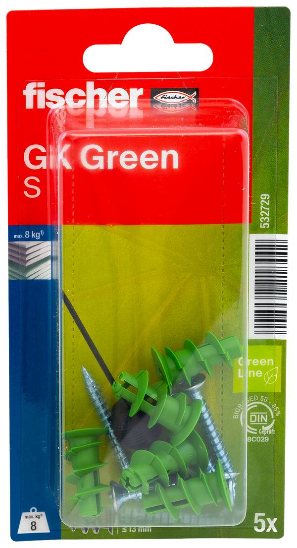 Fischer 532729 GK Green S K NV hmoždinka do sádrokartonu 22 mm  1 sada