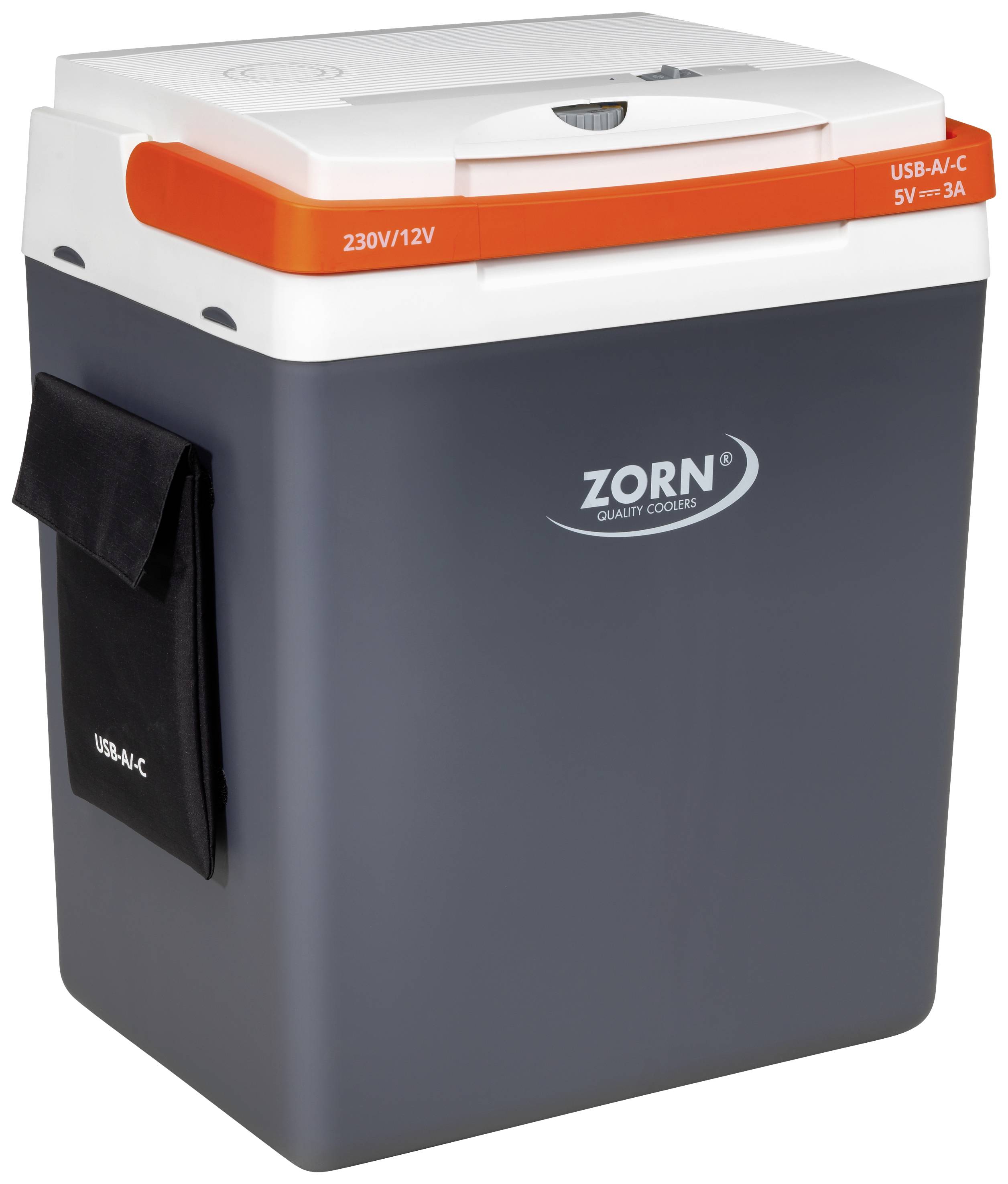 ZORN Z 32 LNE chladicí box a topný box Energetická třída (EEK2021): E (A - G) termoelektrický (peltierův článek) 12 V, 230 V/AC bílá/černá, oranžová 30 l A 17 °C
