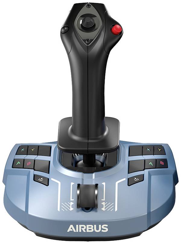 Thrustmaster TCA X Airbus Edition joystick k leteckému simulátoru na sluchátka (jack 3,5 mm), USB-A, USB-C® PC, Xbox One, Xbox Series S, Xbox Series X modrá