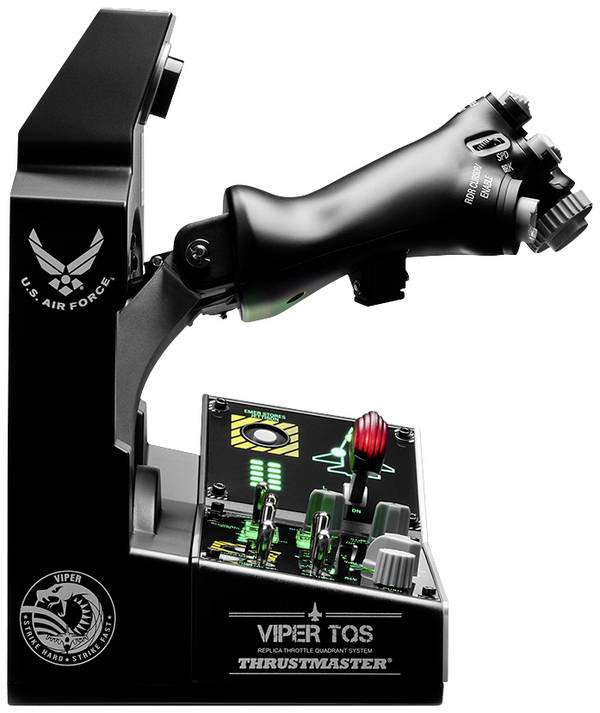 Thrustmaster VIPER TQS MISSION Systém řídícího panelu a přípustí pro letecký simulátor  PC černá