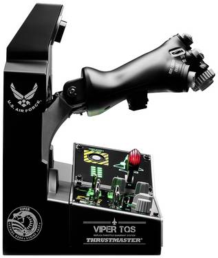 Thrustmaster VIPER TQS MISSION Systém řídícího panelu a přípustí pro letecký simulátor  PC černá