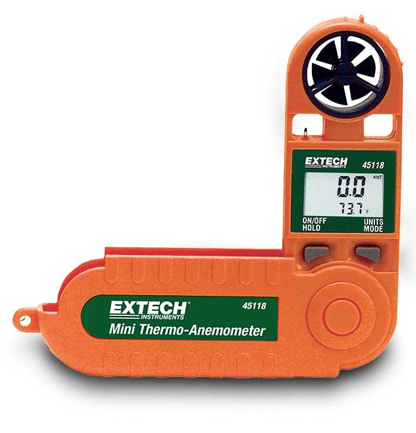 Extech 45118 Miniteploměr a anemometr 1.1 do 20 m/s, 45118