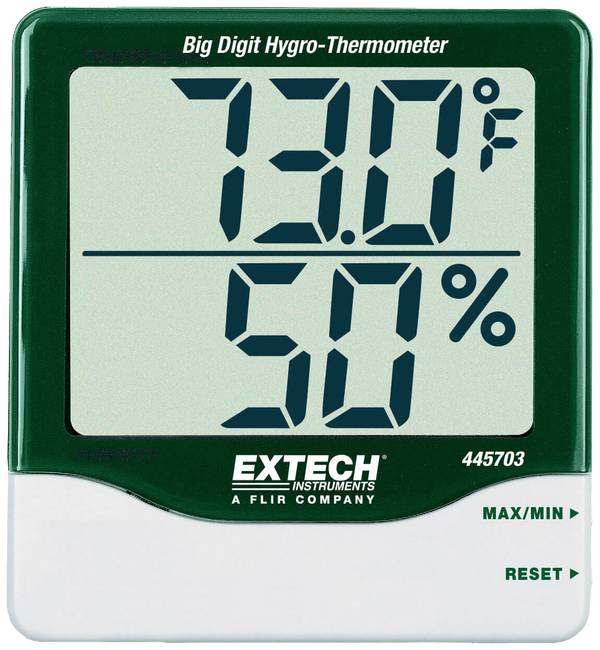 Extech 445703 teploměr a vlhkoměr zelená, bílá 445703-DAkkS