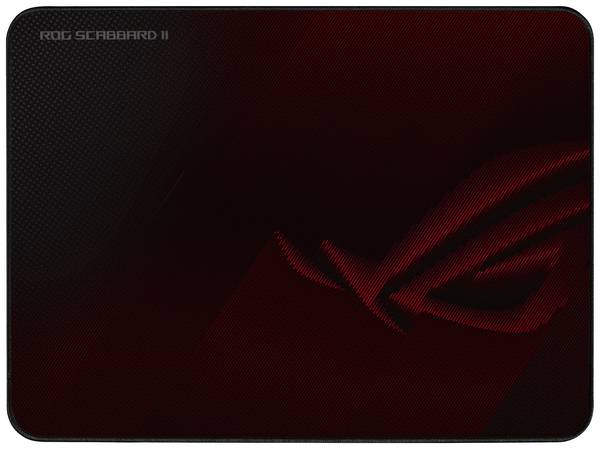 Asus ROG Scabbard II Medium herní podložka pod myš  protiskluzové , odolné proti prachu, vodotěsné (IPX7) černá, červená