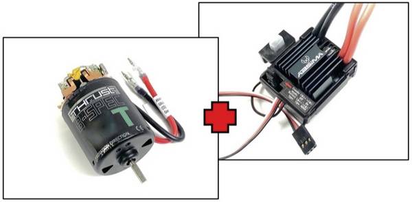 Absima Thrust B-Spec V2 35T 2100020V2 počet závitů: 35 jednosměrný motor a regulátor otáček, sada pro RC modely 1:10