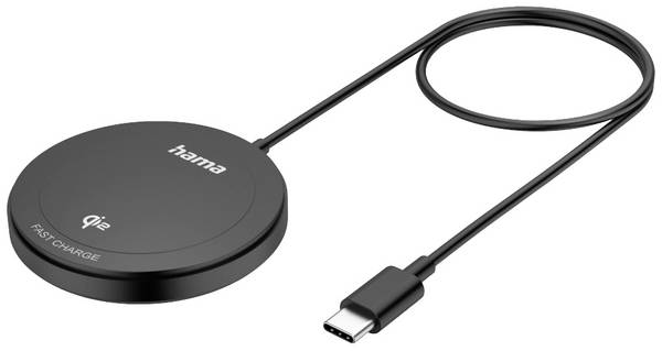 Hama bezdrátová indukční nabíječka 15 W  00201725  Výstup Qi standard černá