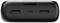 Černá nabíječka se dvěma USB porty a jedním USB-C portem uprostřed.