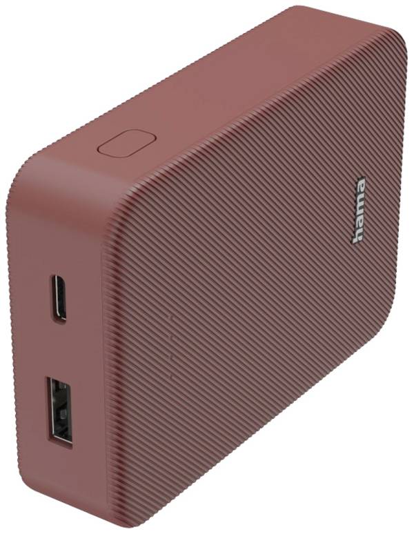 Hama Batterie powerbanka Li-Pol, 10000 mAh, Rychlé nabíjení, červená