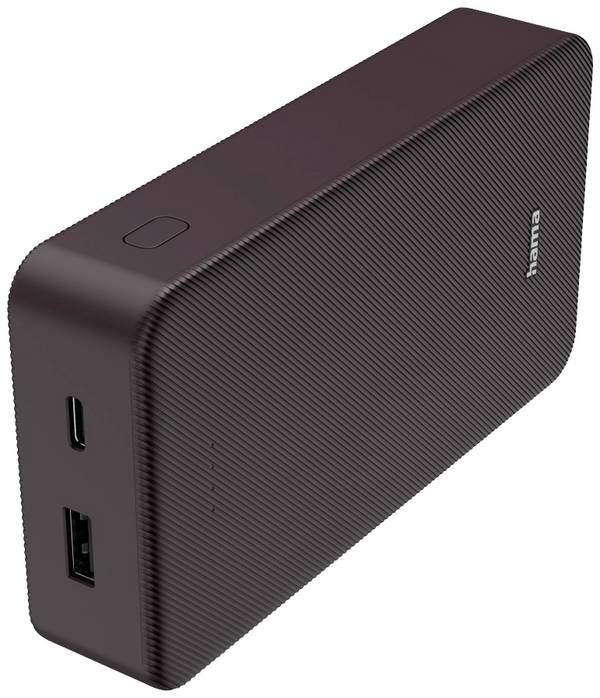 Hama Batterie powerbanka Li-Pol, 20000 mAh, Rychlé nabíjení, fialová