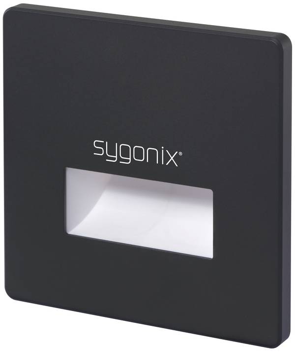 Sygonix  SY-6179432 LED vestavné nástěnné svítidlo   1.2 W LED černá