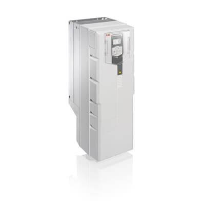 Elektrická rozváděcí skříň z bílého kovu s digitálním displejem a ovládacími tlačítky vpředu; vhodná pro průmyslové aplikace.