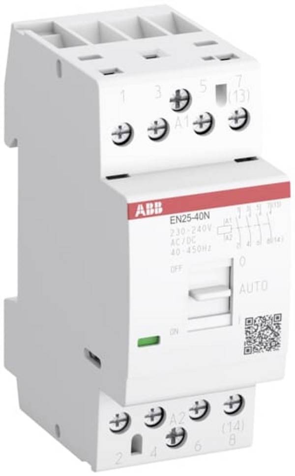 ABB EN25-40N-06 instalační stykač 4 spínací kontakty 220 V, 400 V s pomocným kontaktem 1 ks