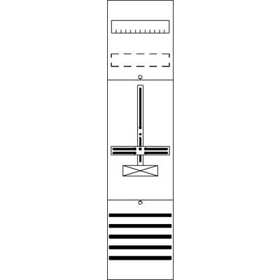 Abstraktní černobílý design s linkami, obdélníky a kruhy, který by mohl zobrazovat mechanické nebo technické koncepce.