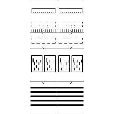 Diagram znázorňující dopravní situace a průběhy jízdních pruhů se značkami, signálními fázemi a dopravními vzory.