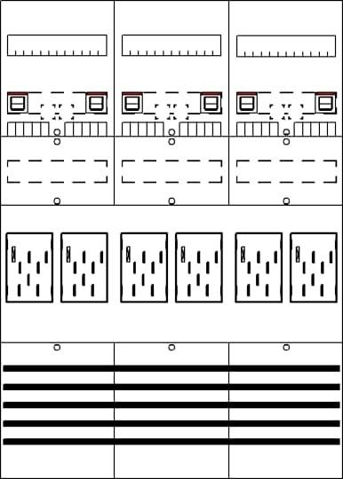 Diagram architektury úložného systému se třemi hlavními komponenty: RAM, pevnými disky a podkladovými servery, propojené linkami.