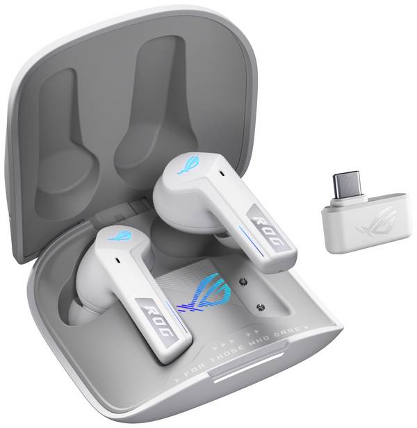 Asus ROG Cetra True Wireless Speednova  špuntová sluchátka (In Ear) Bluetooth® stereo bílá Potlačení hluku Nabíjecí pouzdro Gaming