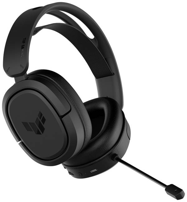 Asus TUF Gaming H1 Wireless  Headset uzavřená (Over Ear) bezdrátová 7.1 Surround černá Redukce šumu mikrofonu Vypnutí zvuku mikrofonu, regulace hlasitosti Gaming