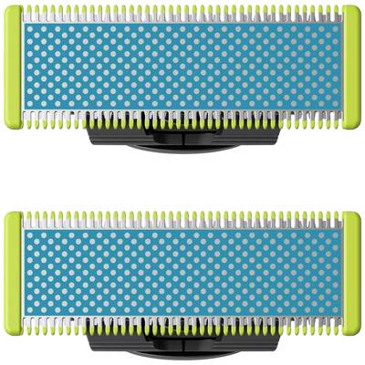 Philips Bodycare OneBlade žiletky (břity) modrá, zelená 2 ks