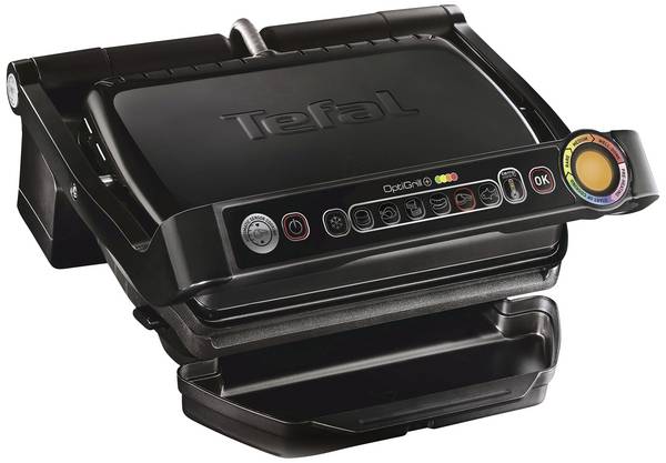 Tefal GC7128 OptiGrill+ Schwarz elektrický gril, stolní gril, kontaktní gril, černá