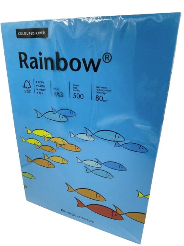 Rainbow 88042764 88042764  barevný papír do tiskárny A3 80 g/m² 500 listů modrá
