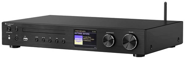 soundmaster ICD4350SW CD přehrávač WLAN, DAB+, CD přehrávač, Bluetooth®, internetové rádio, černá