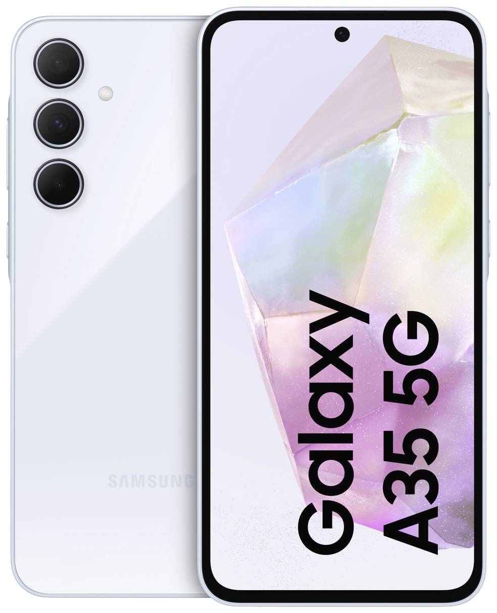 Samsung Galaxy A35 5G smartphone 128 GB, 16.8 cm (6.6 palec), ledově modrá , Android™ 14, hybridní slot-0