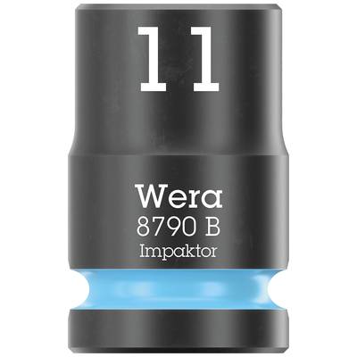 Nástrčný klíč značky Wera, typ 8790 B Impaktor, velikost 11, s černým pouzdrem a modrým kroužkem.